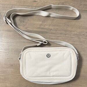Lululemon Cream Crossbody Camera Bag